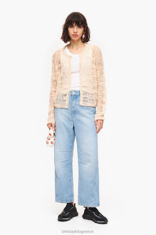 είδη ένδυσης Bimba Y Lola τοποθετημένη κορυφή L2L28249 άσπρο