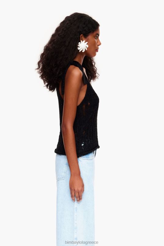 είδη ένδυσης Bimba Y Lola τοπ με βελονάκι L2L28264 μαύρος