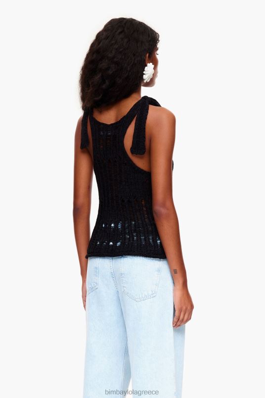 είδη ένδυσης Bimba Y Lola τοπ με βελονάκι L2L28264 μαύρος