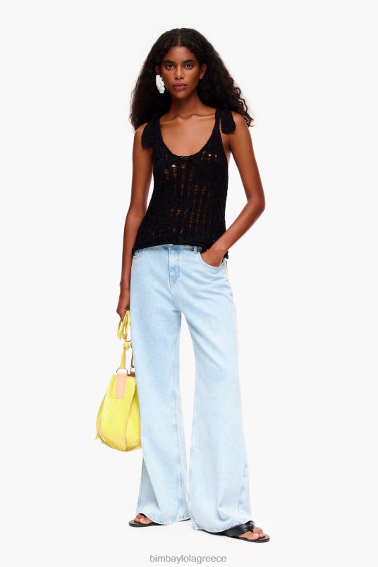 είδη ένδυσης Bimba Y Lola τοπ με βελονάκι L2L28264 μαύρος