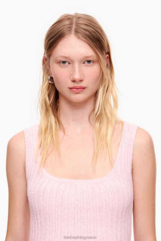 είδη ένδυσης Bimba Y Lola ριμπ εφαρμοστό επάνω μέρος L2L28314 ροζ