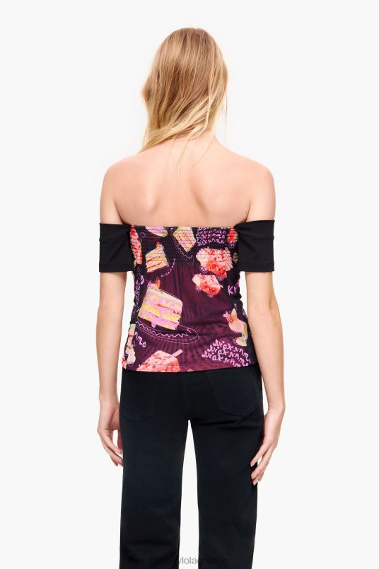 είδη ένδυσης Bimba Y Lola ψευδώνυμο φωτογραφία εκτύπωση επάνω L2L28342 μαύρος