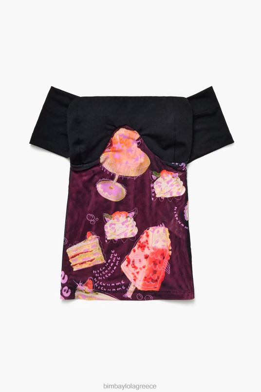 είδη ένδυσης Bimba Y Lola ψευδώνυμο φωτογραφία εκτύπωση επάνω L2L28342 μαύρος