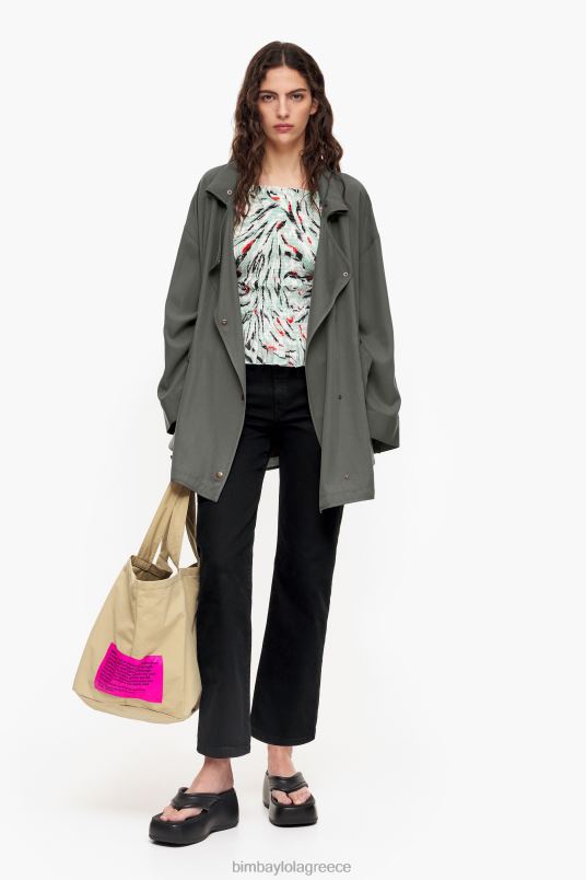 είδη ένδυσης Bimba Y Lola Τοπ με τύπωμα φτερού πεταλούδας L2L28350 μέντα