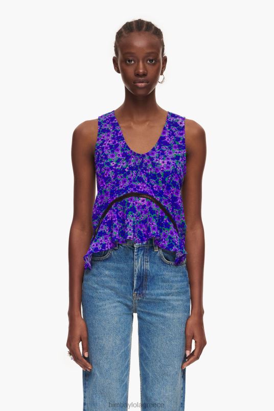 είδη ένδυσης Bimba Y Lola Μίνι μπλούζα full print L2L28345 λουλούδια