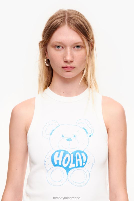 είδη ένδυσης Bimba Y Lola top logo αρκουδάκι L2L28274 ελεφαντόδοντο