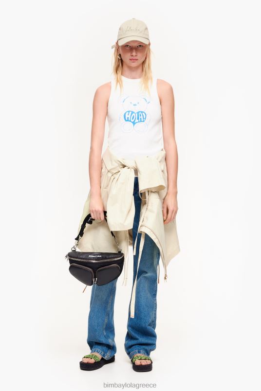 είδη ένδυσης Bimba Y Lola top logo αρκουδάκι L2L28274 ελεφαντόδοντο