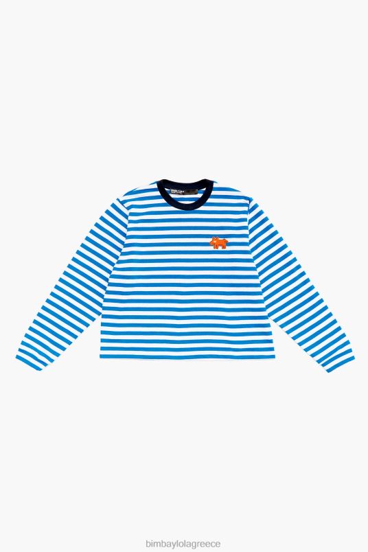 είδη ένδυσης Bimba Y Lola ριγέ μπλουζάκι L2L28253 μπλε