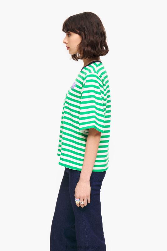 είδη ένδυσης Bimba Y Lola ριγέ μπλουζάκι σκύλου L2L28256 πράσινος