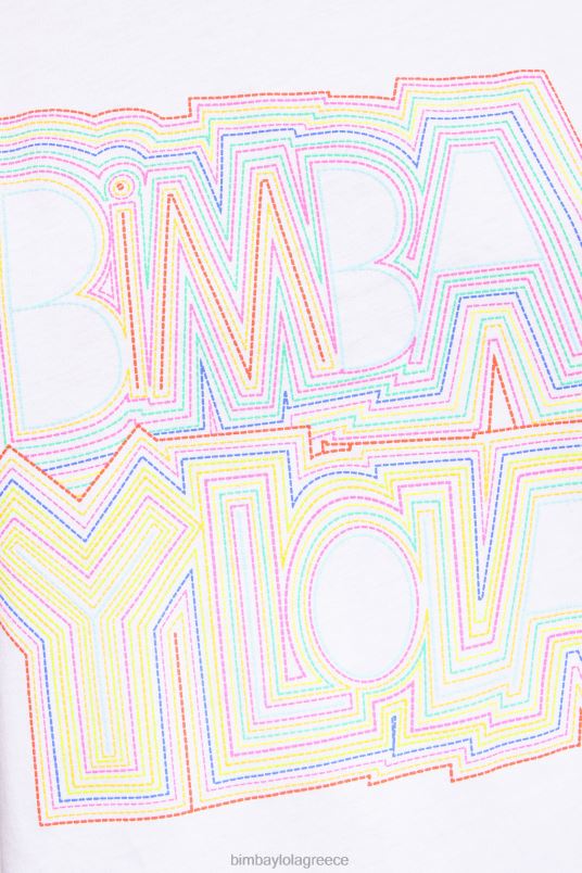 είδη ένδυσης Bimba Y Lola μπλουζάκι με λογότυπο L2L28258 άσπρο