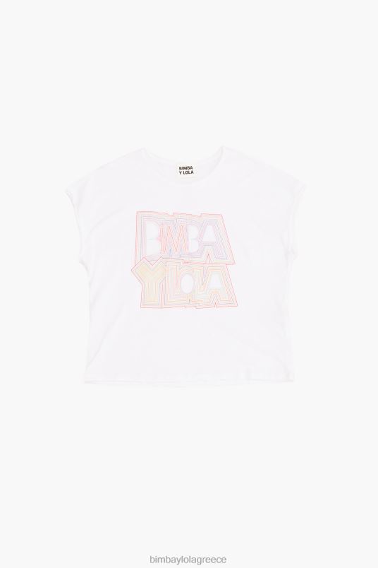 είδη ένδυσης Bimba Y Lola μπλουζάκι με λογότυπο L2L28258 άσπρο