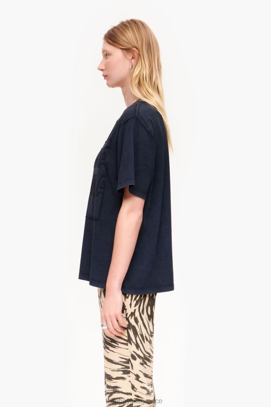 είδη ένδυσης Bimba Y Lola μπλουζάκι με λογότυπο από βαμβάκι L2L28261 μαύρος