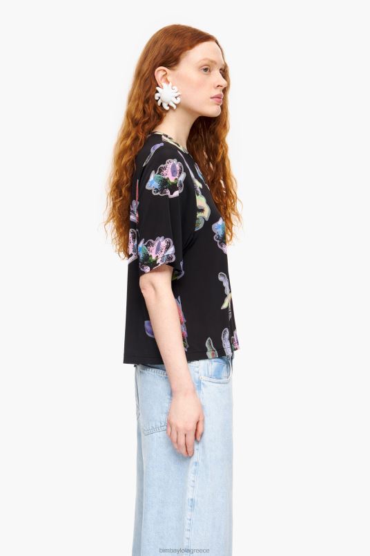 είδη ένδυσης Bimba Y Lola σκούρο κοραλί μπλουζάκι L2L28266 γκρί