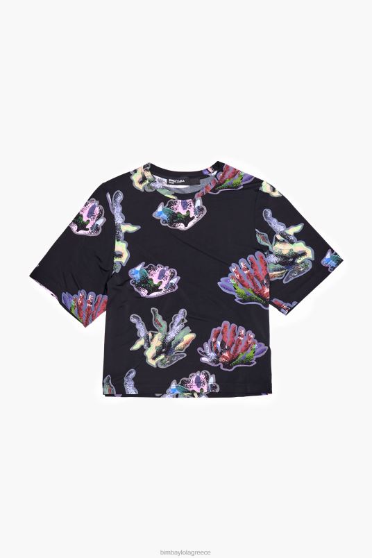 είδη ένδυσης Bimba Y Lola σκούρο κοραλί μπλουζάκι L2L28266 γκρί