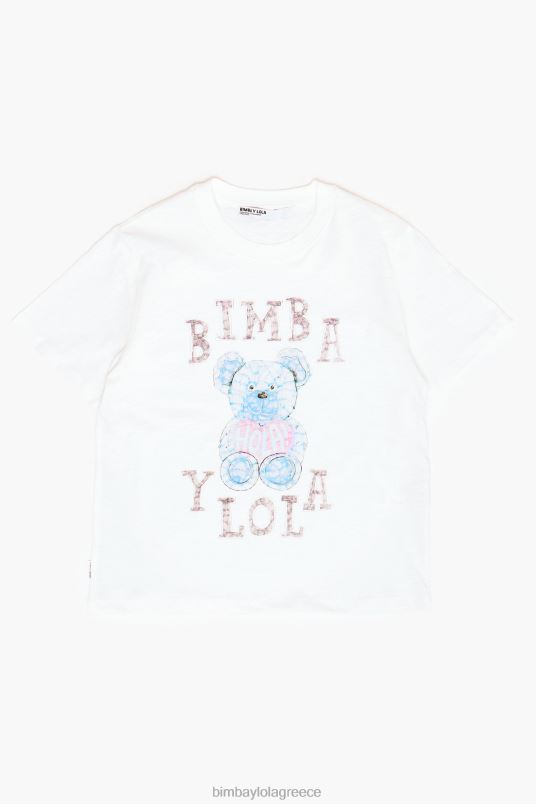 είδη ένδυσης Bimba Y Lola μπλουζάκι με λογότυπο αρκούδα L2L28270 ελεφαντόδοντο