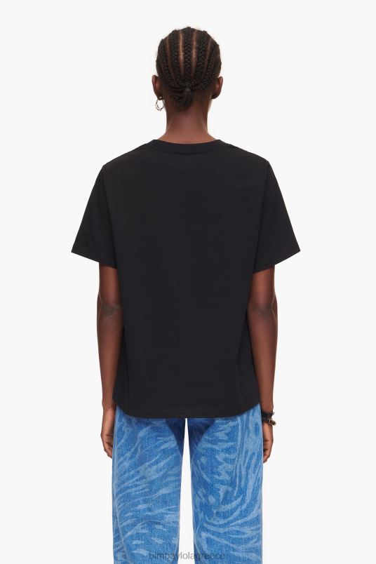 είδη ένδυσης Bimba Y Lola μπλουζάκι με λογότυπο πανεπιστημίου L2L28276 μαύρος