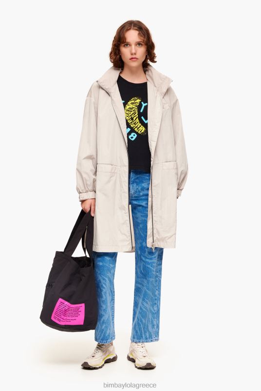 είδη ένδυσης Bimba Y Lola μπλουζάκι με στάμπα μπανάνας L2L28278 μαύρος