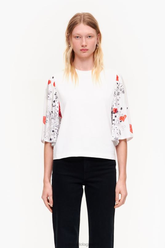 είδη ένδυσης Bimba Y Lola Μπλουζάκι με στάμπα καρδιάς με διπλό ύφασμα L2L28282 παρατσούκλι