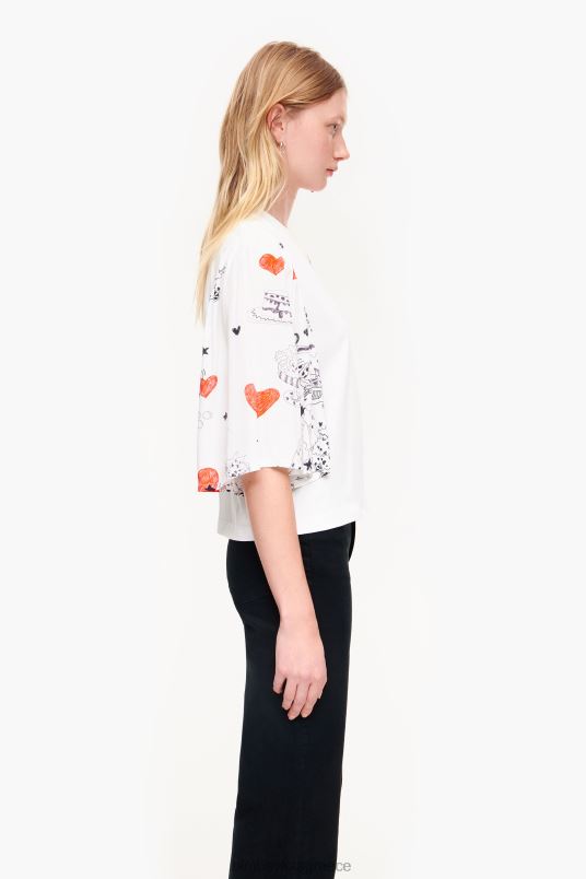 είδη ένδυσης Bimba Y Lola Μπλουζάκι με στάμπα καρδιάς με διπλό ύφασμα L2L28282 παρατσούκλι