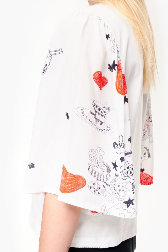 είδη ένδυσης Bimba Y Lola Μπλουζάκι με στάμπα καρδιάς με διπλό ύφασμα L2L28282 παρατσούκλι