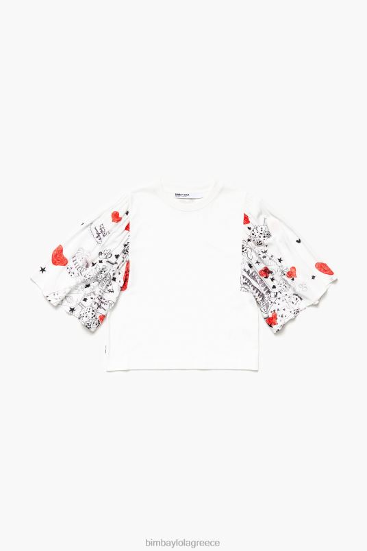 είδη ένδυσης Bimba Y Lola Μπλουζάκι με στάμπα καρδιάς με διπλό ύφασμα L2L28282 παρατσούκλι