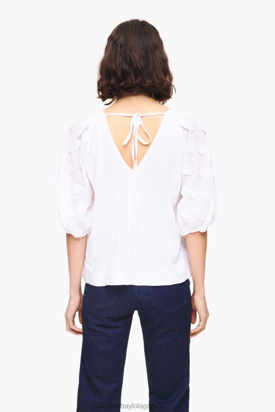 είδη ένδυσης Bimba Y Lola μπλουζάκι από διπλό ύφασμα L2L28285 άσπρο