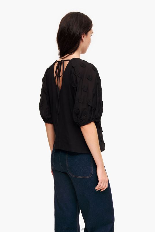 είδη ένδυσης Bimba Y Lola μπλουζάκι από διπλό ύφασμα L2L28286 μαύρος