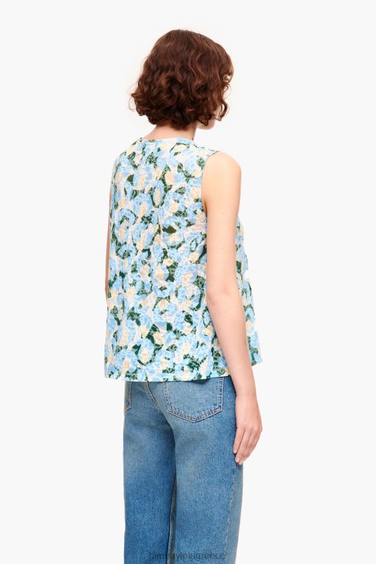 είδη ένδυσης Bimba Y Lola ελαφρύ μπλουζάκι με πινέλο ζώων L2L28292 μπλε