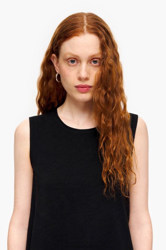 είδη ένδυσης Bimba Y Lola βαμβακερό μπλουζάκι L2L28294 μαύρος