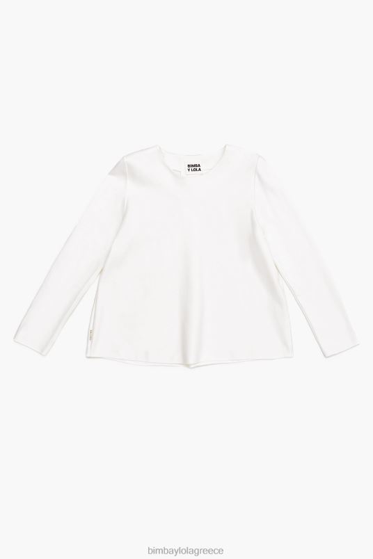 είδη ένδυσης Bimba Y Lola πλεκτό μπλουζάκι L2L28300 άσπρο