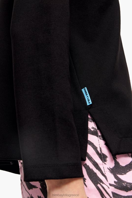 είδη ένδυσης Bimba Y Lola πλεκτό μπλουζάκι L2L28301 μαύρος