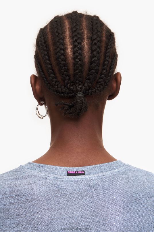 είδη ένδυσης Bimba Y Lola αλουμινόχαρτο μπλουζάκι L2L28306 ρευστό μπλε