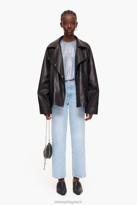 είδη ένδυσης Bimba Y Lola αλουμινόχαρτο μπλουζάκι L2L28306 ρευστό μπλε