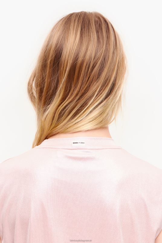 είδη ένδυσης Bimba Y Lola κοντό ρευστό μπλουζάκι L2L28308 ροζ