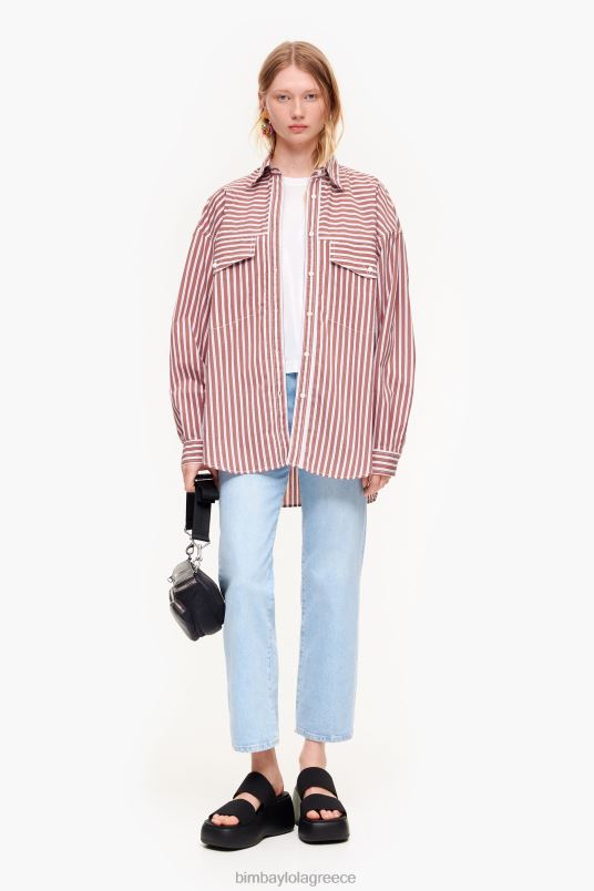 είδη ένδυσης Bimba Y Lola κοντό ρευστό μπλουζάκι L2L28310 άσπρο