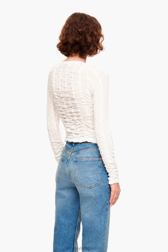 είδη ένδυσης Bimba Y Lola εφαρμοστό μπλουζάκι με υφή L2L28312 ελεφαντόδοντο