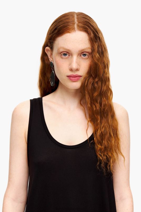 είδη ένδυσης Bimba Y Lola μπλουζάκι σε γραμμή L2L28315 μαύρος