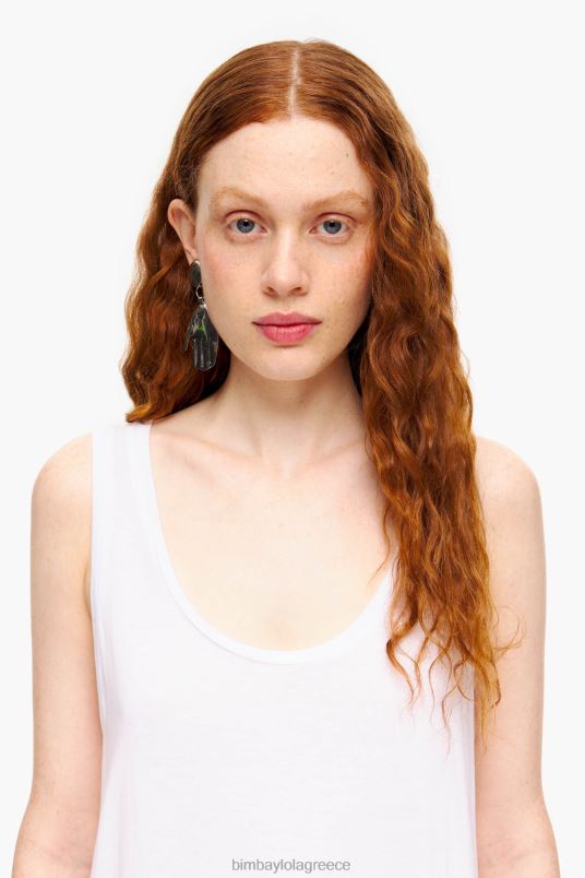 είδη ένδυσης Bimba Y Lola μπλουζάκι σε γραμμή L2L28316 άσπρο