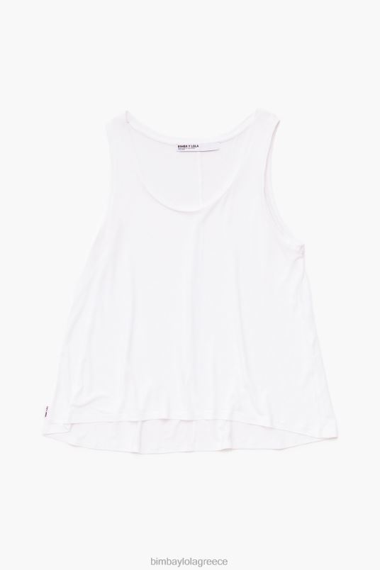 είδη ένδυσης Bimba Y Lola μπλουζάκι σε γραμμή L2L28316 άσπρο