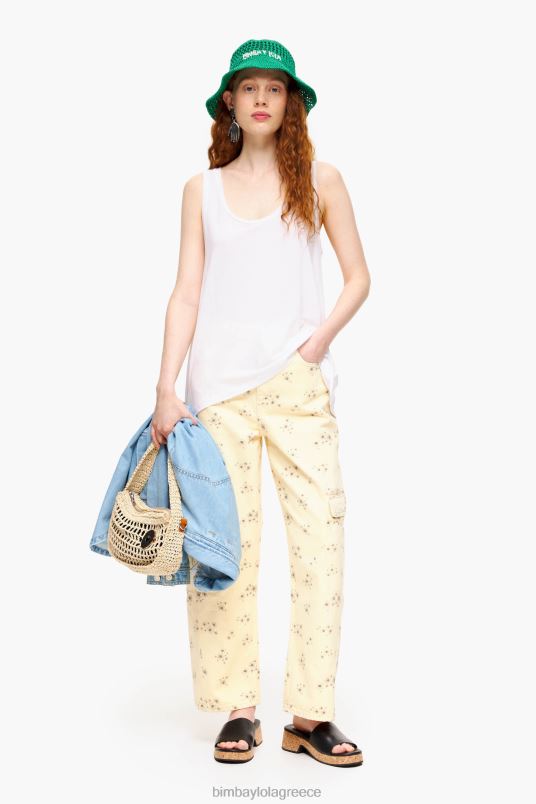 είδη ένδυσης Bimba Y Lola μπλουζάκι σε γραμμή L2L28316 άσπρο