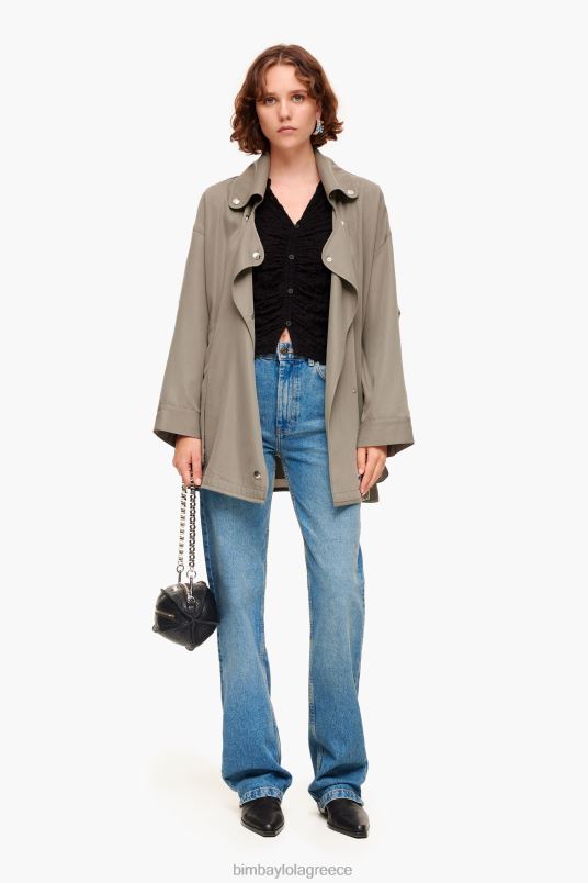 είδη ένδυσης Bimba Y Lola T-shirt με υφή με κουμπιά L2L28288 μαύρος