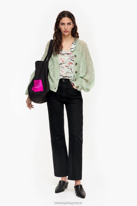 είδη ένδυσης Bimba Y Lola T-shirt με στάμπα με φτερά πεταλούδας L2L28304 μέντα