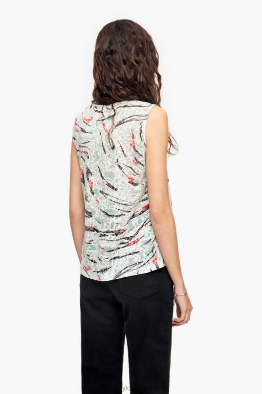 είδη ένδυσης Bimba Y Lola T-shirt σε γραμμή με στάμπα με φτερά πεταλούδας L2L28305 μέντα