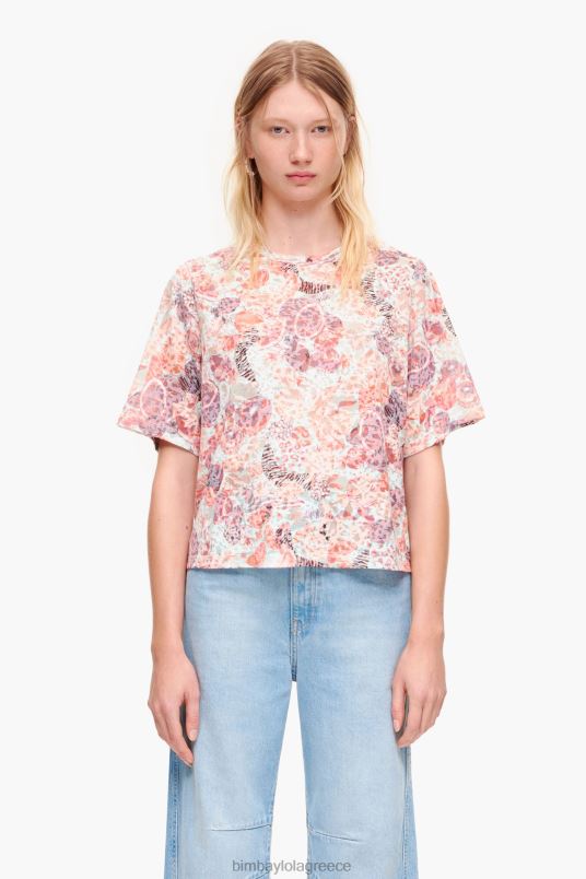 είδη ένδυσης Bimba Y Lola μπλουζάκι με full print boxy-t-shirt L2L28291 φρούτα