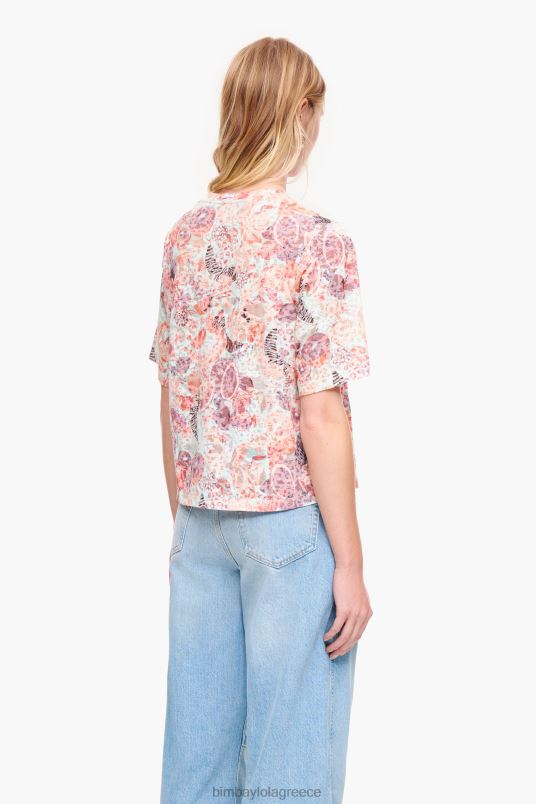 είδη ένδυσης Bimba Y Lola μπλουζάκι με full print boxy-t-shirt L2L28291 φρούτα