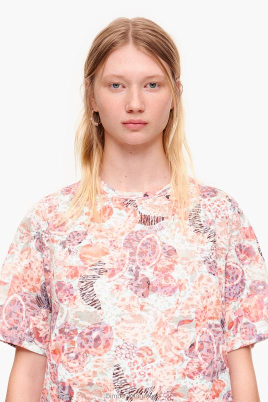 είδη ένδυσης Bimba Y Lola μπλουζάκι με full print boxy-t-shirt L2L28291 φρούτα