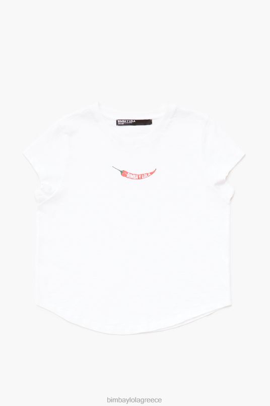 είδη ένδυσης Bimba Y Lola μπλουζάκι guindilla L2L28246 άσπρο