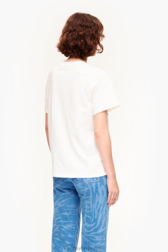 είδη ένδυσης Bimba Y Lola μπλουζάκι αρκούδας panda L2L28279 άσπρο