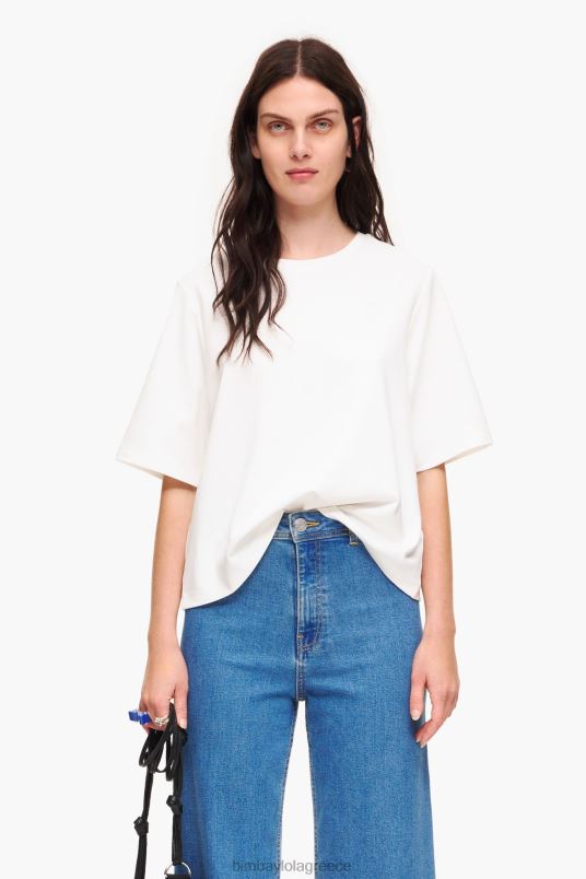 είδη ένδυσης Bimba Y Lola κοντό μπλουζάκι ponte di roma L2L28257 ελεφαντόδοντο