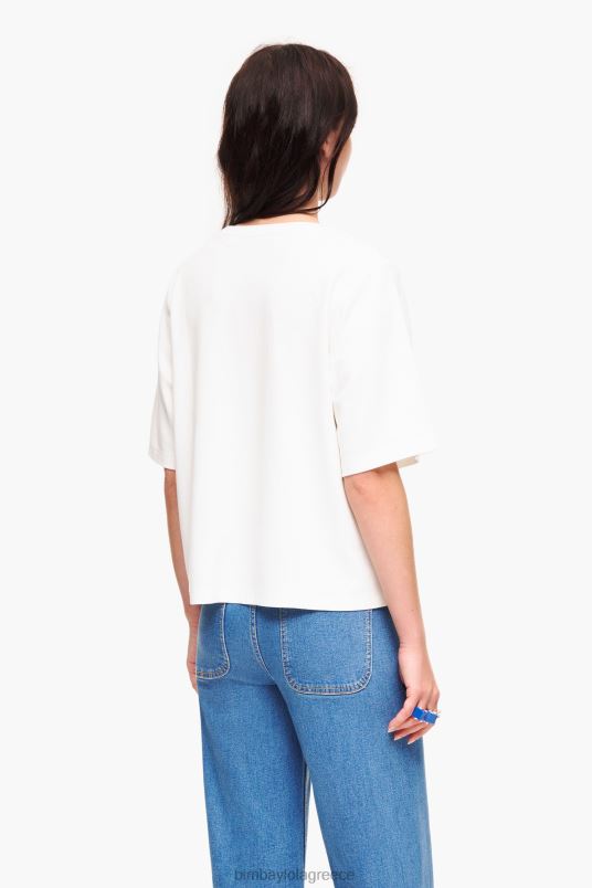 είδη ένδυσης Bimba Y Lola κοντό μπλουζάκι ponte di roma L2L28257 ελεφαντόδοντο